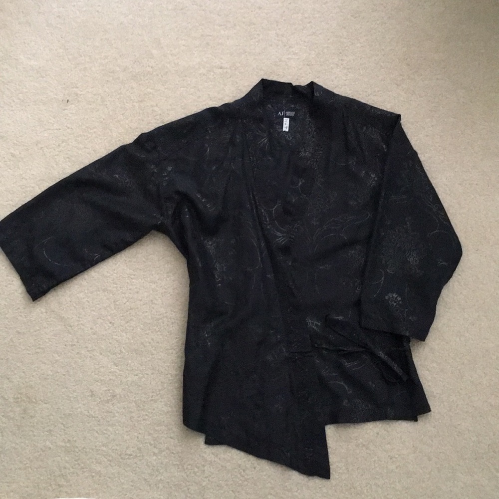 Armani Jean Silk Kimono Top